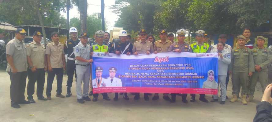 Satlantas Polres Batu Bara Gaspol! Gelar Razia Pajak Kendaraan Bersama Samsat & Jasaraharja, 6 Kendaraan Kena Tegurannya