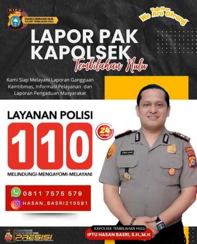 Polsek Tembilahan Hulu Tingkatkan Pelayanan Publik dan Keamanan Masyarakat