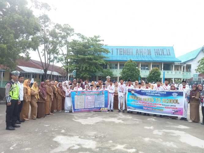 Satlantas Polres Inhil Gelar Program Police Goes To School