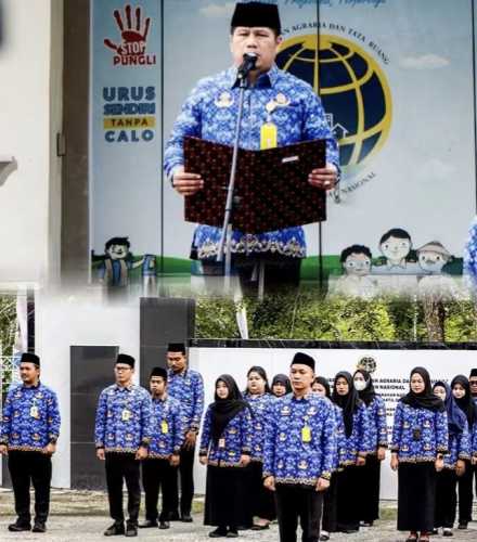 Teguhkan Pancasila, Kantah Siak Komitmen Hadirkan Pelayanan Pertanahan Berkeadilan