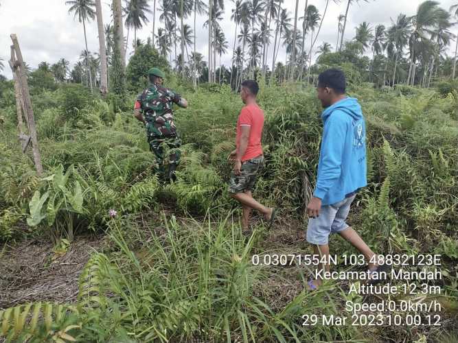 Babinsa Tingkatkan Kewaspadaan Karhutlah