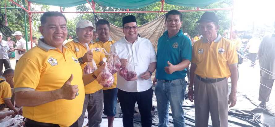PKDP Pekanbaru Potong 10 Ekor Sapi dan Satu Ekor Kambing, Disambut Antusias Warga