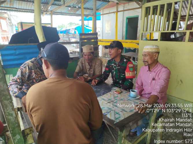 Babinsa Mandah Jalankan Komduk Syawal kepada Mitra, Sahabat, dan Warga Binaan