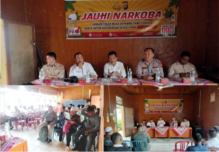 Bangun Benteng Keluarga  Kapolsek Gaung Anak Serka Galang Kesadaran Masyarakat Lawan Narkoba