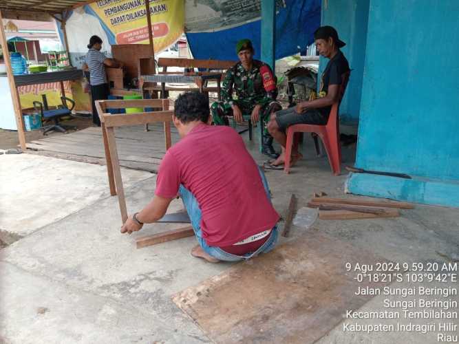 Sertu Deni Sutrisno Jalin Silaturahmi dengan Warga Binaan