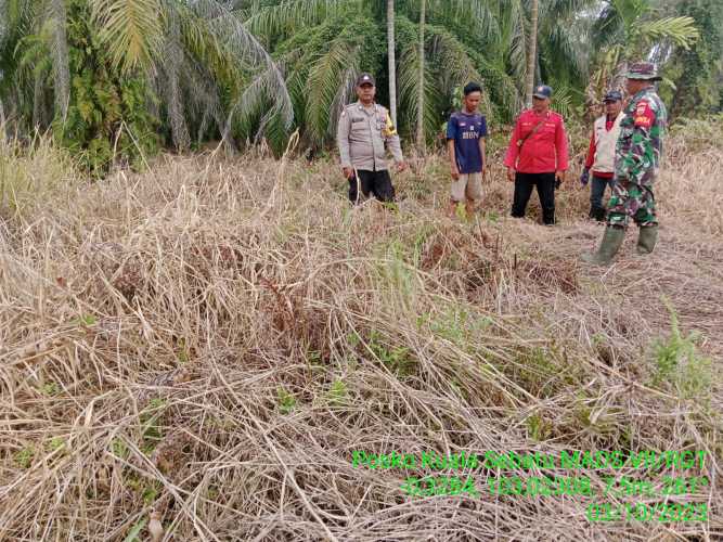 Elemen Masyarakat dan Polri Turut Membantu Tugas Babinsa Pencegahan Karhutlah