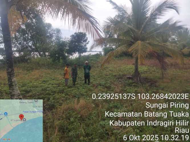 Babinsa Koramil 12/BTK Gencarkan Patroli Tapal Batas di Sungai Piring