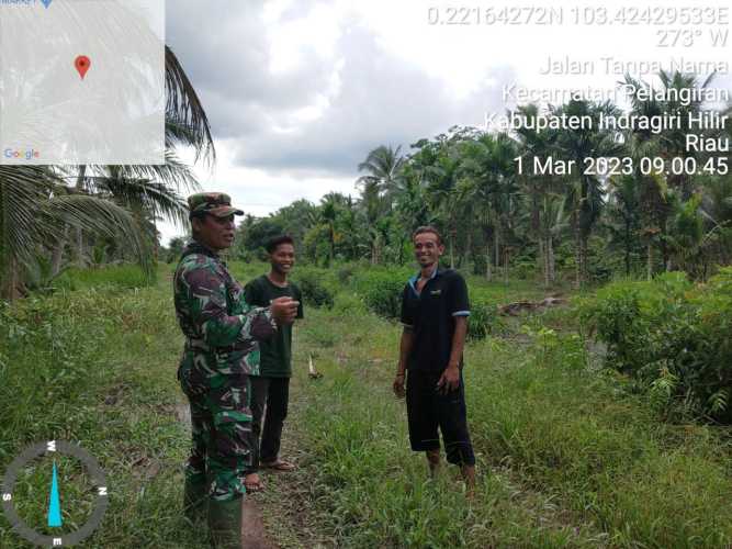 Babinsa Berikan Latar Belakang Pencegahan Karhutlah