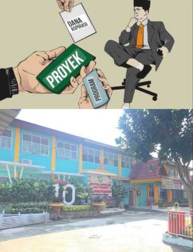 Pokir Rehab Aula SMA 10 Pekanbaru Diduga Milik Karmila Sari, Amburadul!