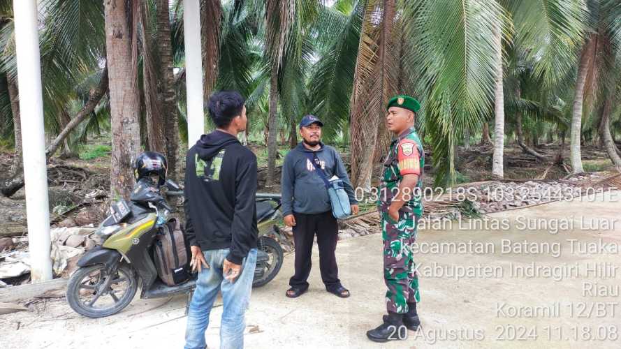 Serka Hepi Martison Bersama Tokoh Pemuda Ciptakan Suasana Kondusif