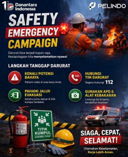 “Safety First, Dirut Pelindo Achmad Muchtasyar Ingatkan Pentingnya Respon Cepat Saat Keadaan Darurat
