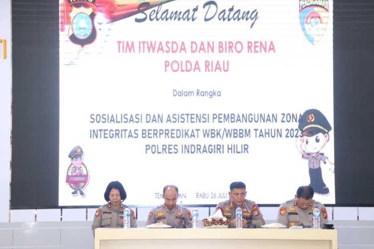 Polres Inhil Sosialisasi Pembangunan ZI Berpredikat WBK dan WBBM