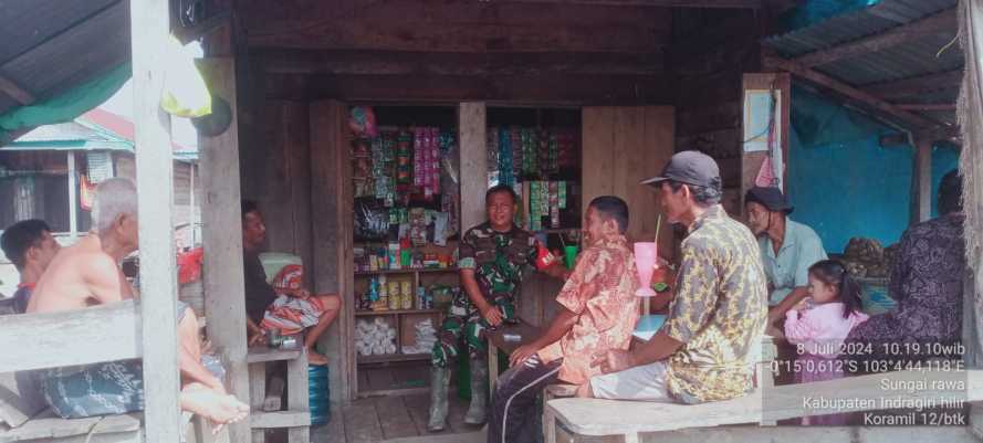 Babinsa Intens Sosialisasikan Cara Peningkatan Hasil Panen Padi