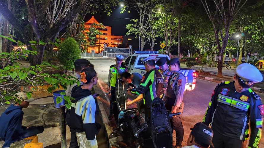 Cegah Tindak Kriminal, Polres Inhil Patroli KRYD