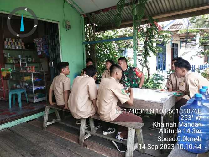 Babinsa Harapkan Pelajar Tingkatkan Prestasi Tanpa Narkoboy