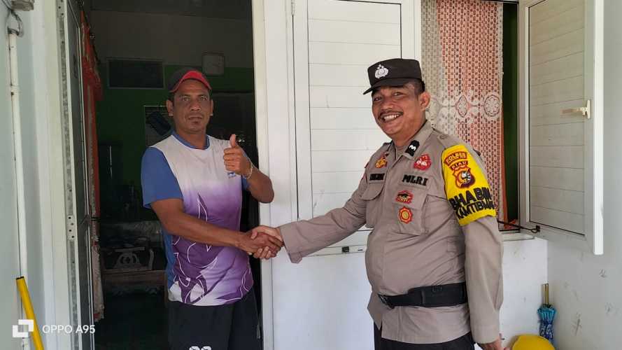 Antisipasi Kerawanan Kamtibmas Personel Polsek Enok tingkatkan Kegiatan Sambang warga
