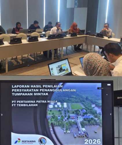KSOP Kelas IV Tembilahan Hadiri Pemaparan dan Diskusi Hasil Penilaian Penanggulangan Pencemaran PT Pertamina Patra Niaga
