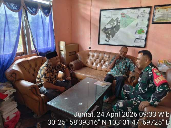 Babinsa Koramil 11/Pulau Burung Aktif Jalankan Konsolidasi Program Binter Kewilayahan