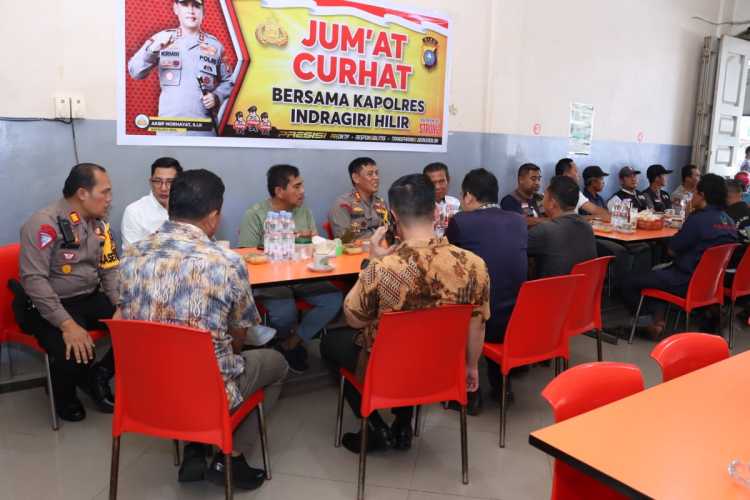 Jum'at Curhat Polres Inhil Dengarkan Keluhan PO Angkutan Umum