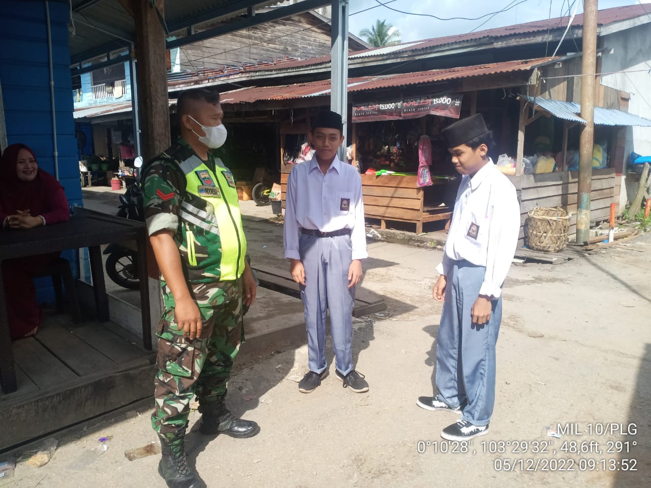 Babinsa Pelangiran Edukasi Pelajar Menengah Atas