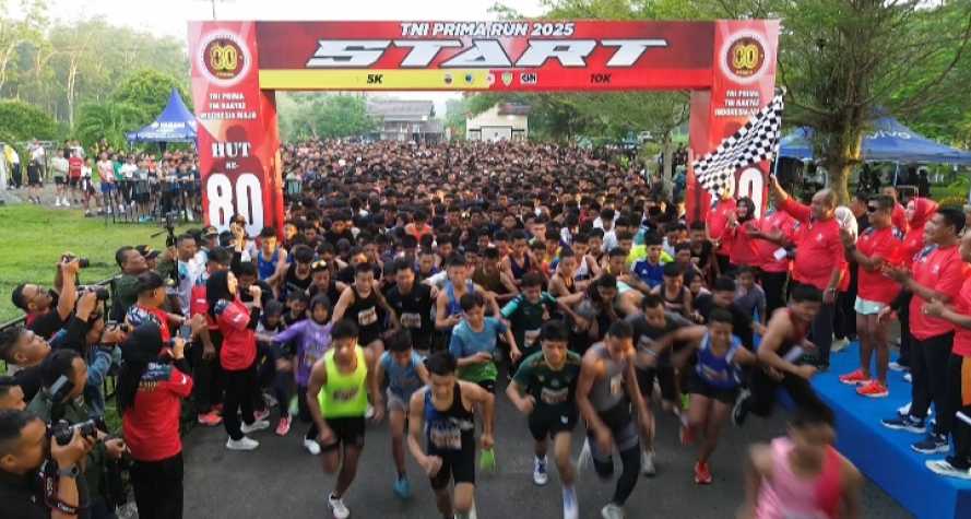 TNI Prima Run Ajang Kebersamaan TNI dan Rakyat