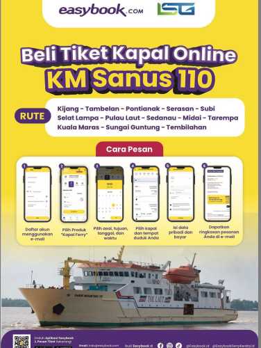 Inovasi Pemesanan Tiket Online KM Sabuk Nusantara 110, KSOP Kelas IV Tembilahan: Kini Tak Perlu Antre Panjang