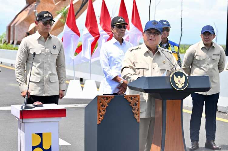 Presiden Prabowo Resmikan Jembatan Kabanaran dan 4 Proyek Infrastruktur Konektivitas Senilai Rp1,97