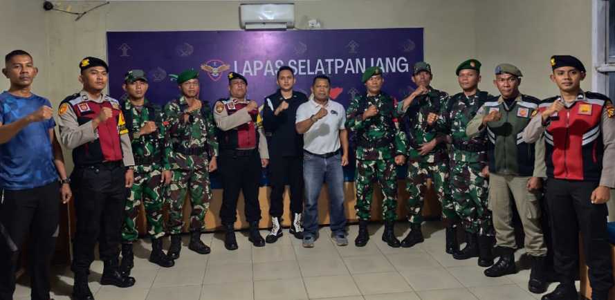 Upaya Tingkatkan Sinergitas, Lapas Selatpanjang Dikunjungi Patroli Sambang Gabungan Polres Meranti dan Koramil 02 Tebing Tinggi