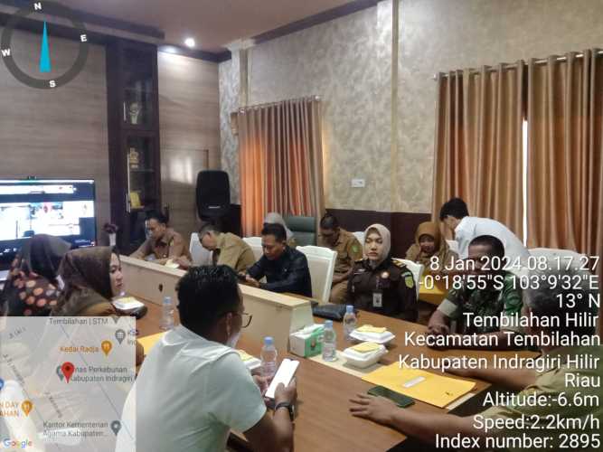 Wakili Dandim,Peltu Zaharjam Rapat Pengendalian Inflasi Daerah