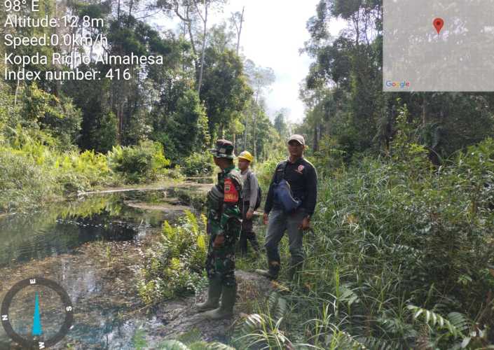 Kopda Ridho Jalankan Patroli  Konsesi