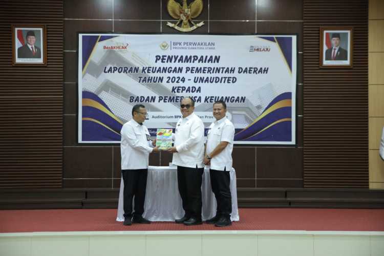 Pemerintah Kabupaten Asahan Serahkan Laporan Keuangan Pemerintah Daerah Unaudited Tahun Anggaran 2024.