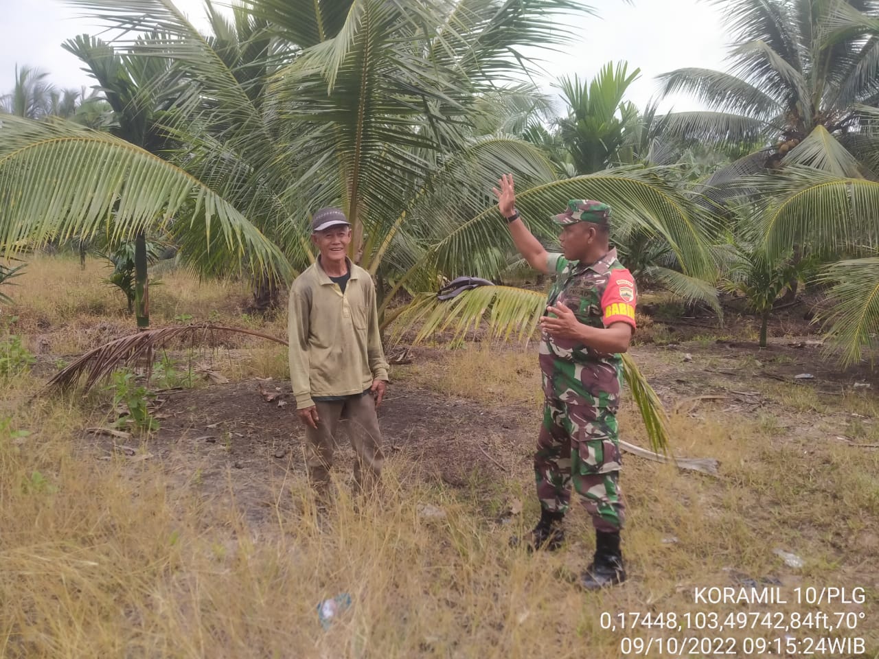 Serda Mulyadi Babinsa Koramil 10/Pelangiran dalam Patrolinya Tidak Temukan Titik Api