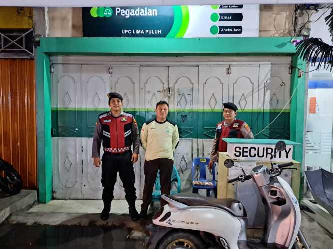 Sat Samapta Polres Batu Bara Laksanakan Patroli Kota Presisi Malam Hari untuk Memelihara Kamtibmas