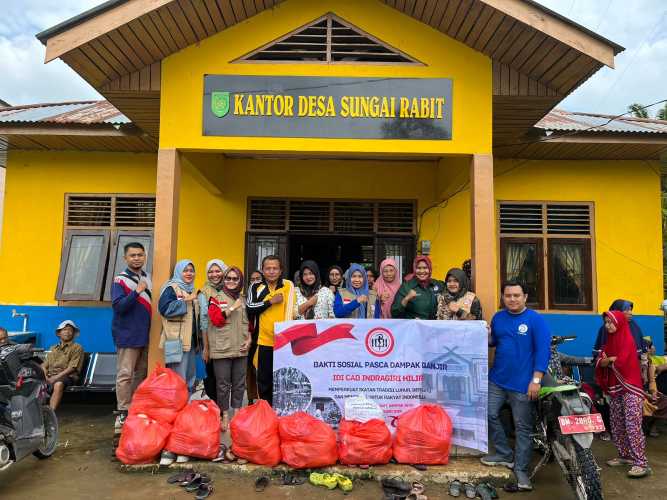 Bakti Sosial IDI Inhil di Sungai Rabit Ringankan Beban Warga Terdampak Banjir