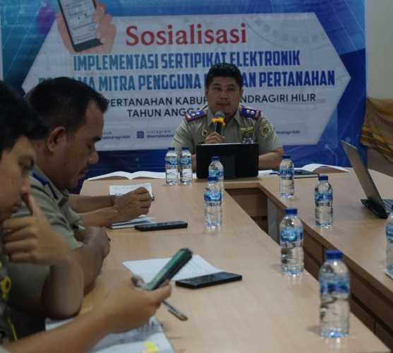 Kepala Kantor Pertanahan Kabupaten Indragiri Hilir Lakukan Monitoring dan Evaluasi Program PTSL