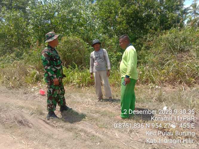 Babinsa Kembalikan Kondisi Lahan dari Kerusakan