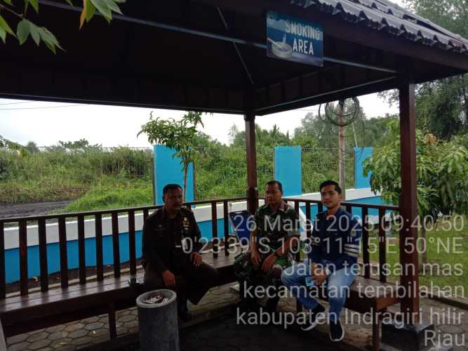 Babinsa Koramil 01/Tbh Kodim 0314/Inhil Jalin Silaturahmi dengan Purnawirawan TNI