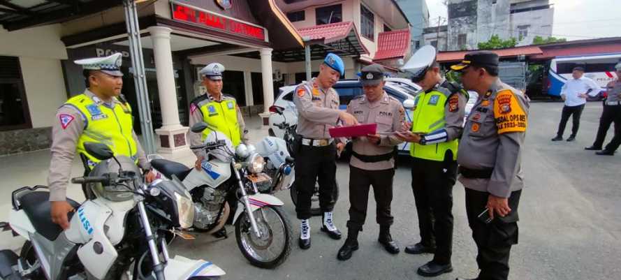 Polres Inhil Lakukan Pengecekan Kendaraan Dinas Untuk Kesiapan Pemilihan Umum 2024