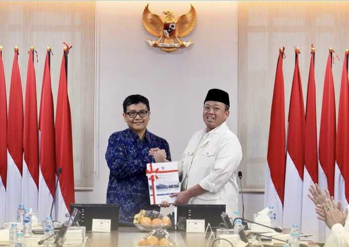 Menteri Nusron Terima Laporan Hasil Pemeriksaan BPK,Tegaskan Komitmen Perbaikan Tata Kelola Pemerintahan di Kementerian ATR/BPN