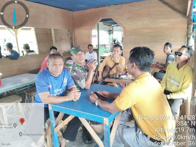 Babinsa Belaras Menghimbau Salurkan Hak Pilih Demi Kemajuan Daerah