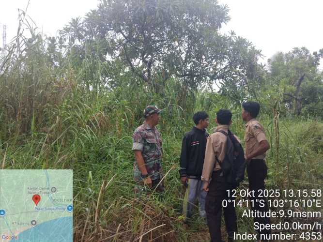 Babinsa dan Pramuka Kompak Jaga Alam Lewat Patroli Tapal Batas di Sungai Piring