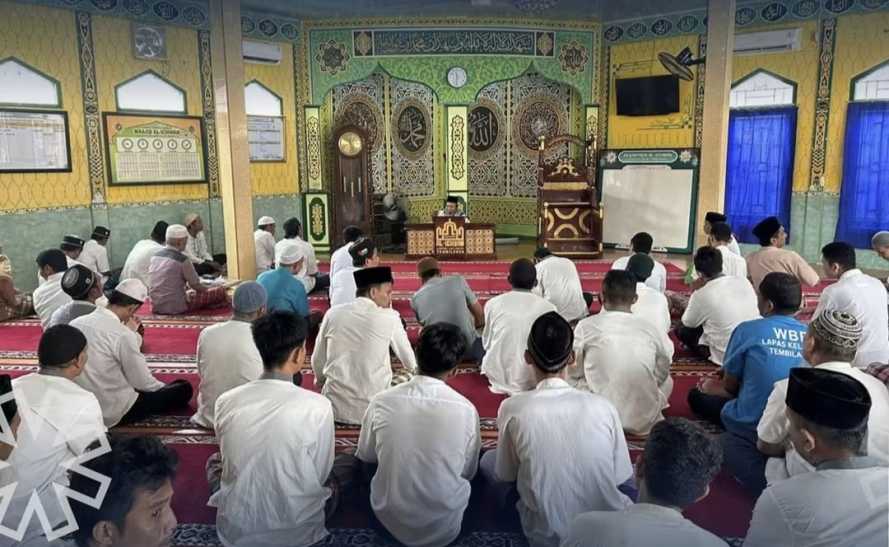 Perkuat Nilai Keagamaan, Lapas Tembilahan Rutin Gelar Kegiatan Pesantren