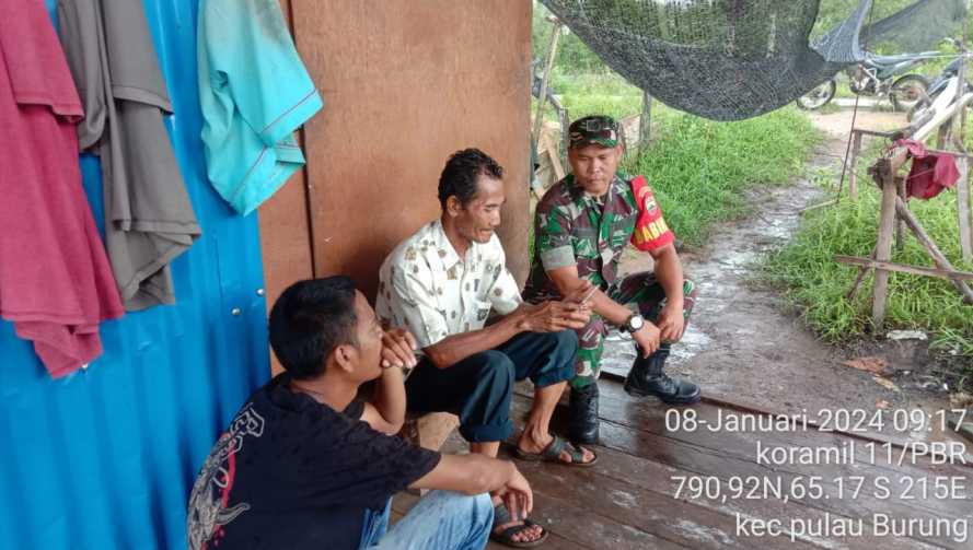 Musim Banjir, Babinsa Terus Sosialisasikan Hidup Bersih dan Sehat