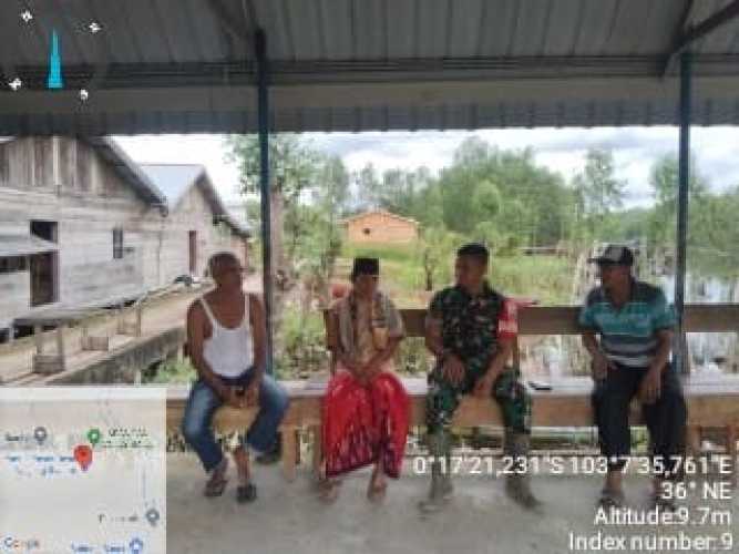 Diskusi Pagi Langkah Awal Babinsa Tanjung Siantar Berantas Judi Online di Wilayahnya