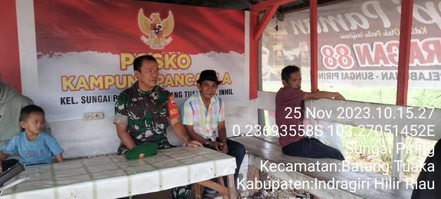 Waspadai Perubahan Cuaca, Babinsa Gelar Komsos