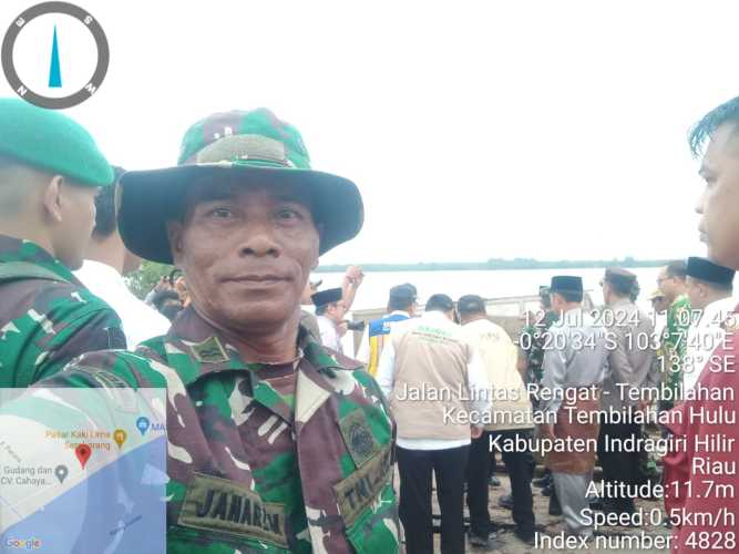 Peltu Jaharzam Lakukan Pengamanan Kunjungan Danrem 031/ Wira Bima dan Pj Gubernur Riau