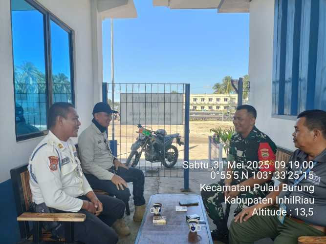 Babinsa Koramil 11/Pulau Burung Perkuat Kerja Sama dengan Perusahaan dalam Pengawasan Kamtibmas