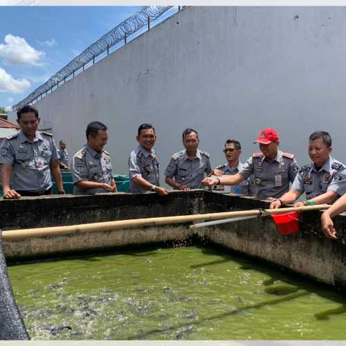 Genjot Produktivitas, Kalapas Tembilahan Kembali Pantau Program Pembinaan Kemandirian Budidaya Perikanan