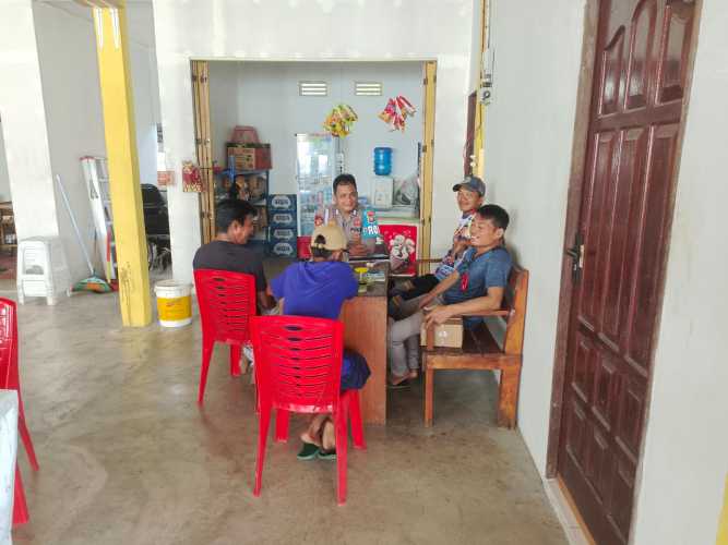Patroli Rutin Polsek  di Pulau Burung Tekan Potensi Kriminalitas