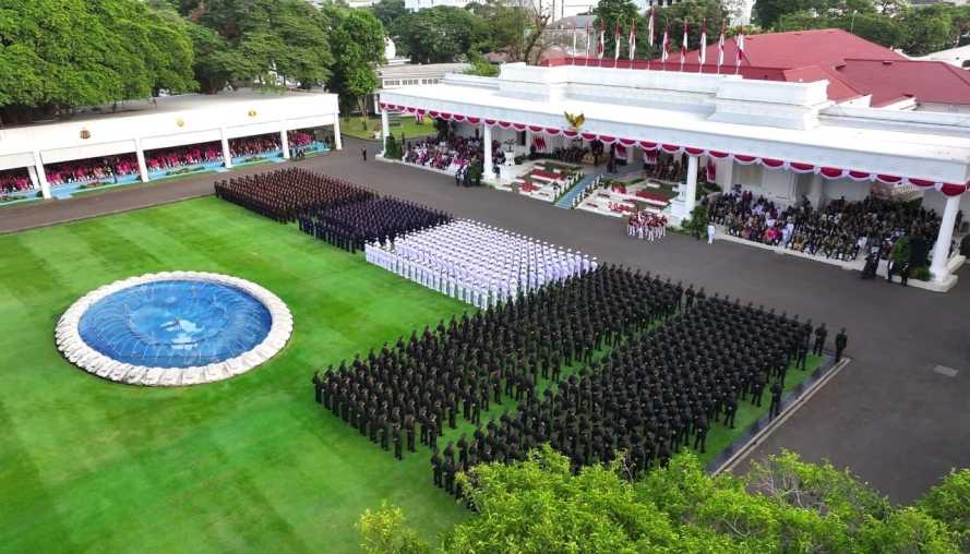 Pimpin Upacara Praspa 2026, Presiden Prabowo Lantik 1.177 Perwira Remaja TNI-Polri